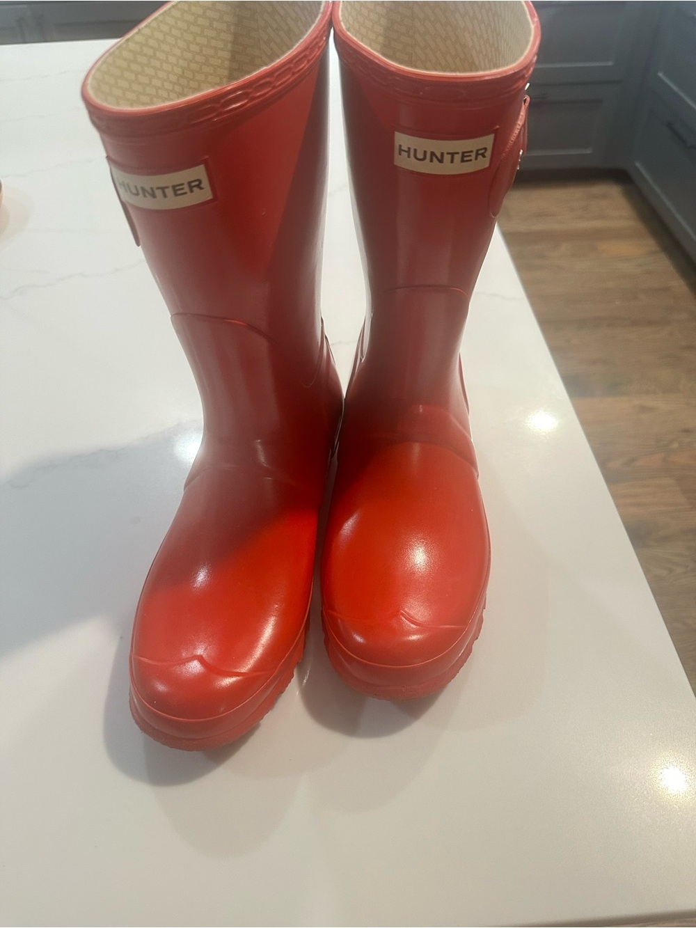 Hunter Original Tall Gloss Rain Boots Red Women’s 9 / Men’s 8 UK 7 EU 40/41